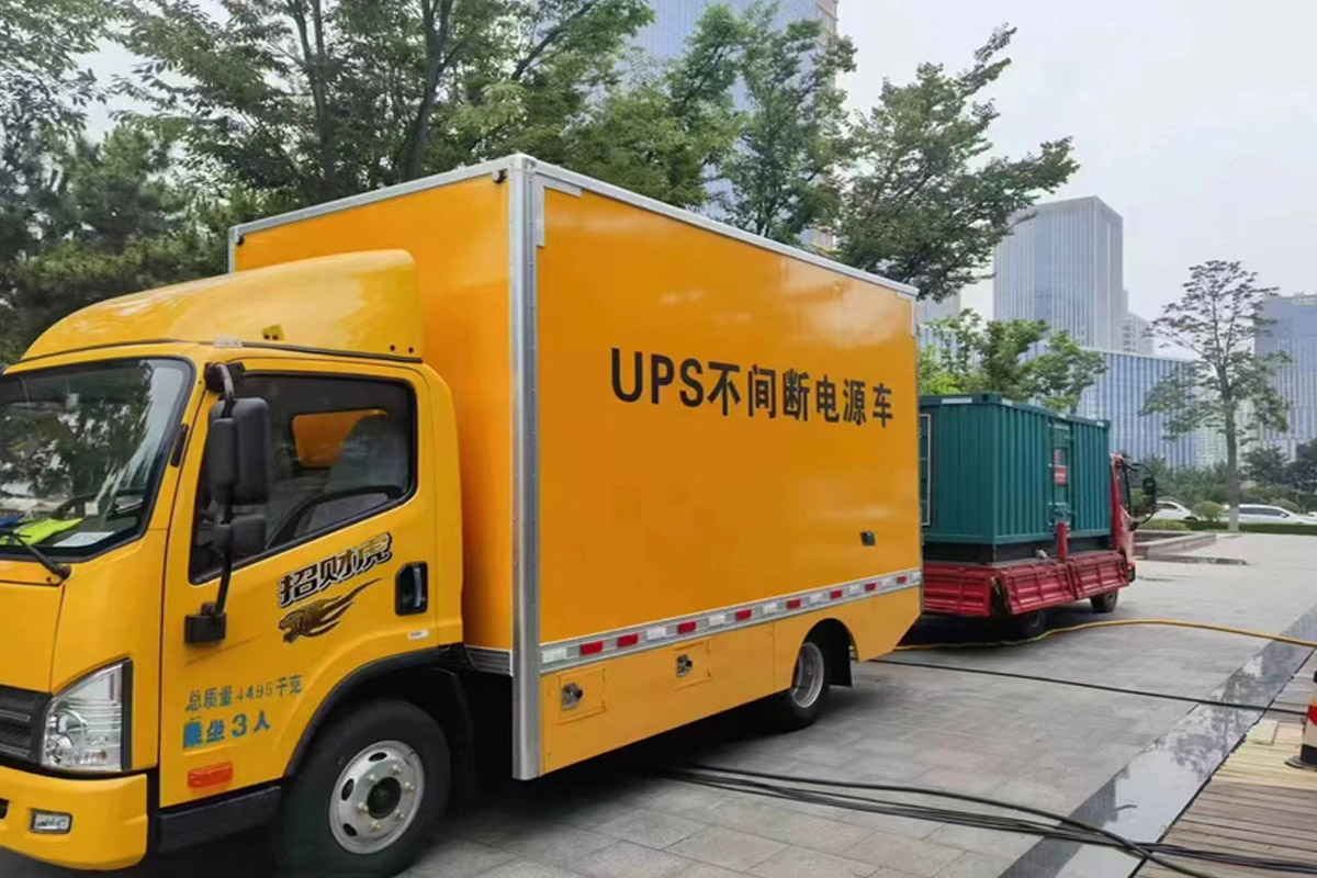 吉木萨尔发电机租赁施工现场